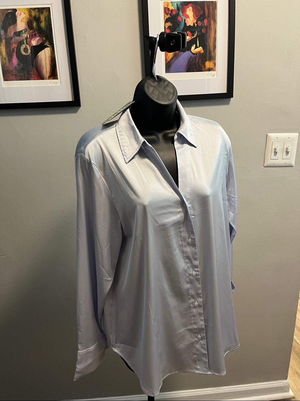 H&M light lavander, Button Down Shirt